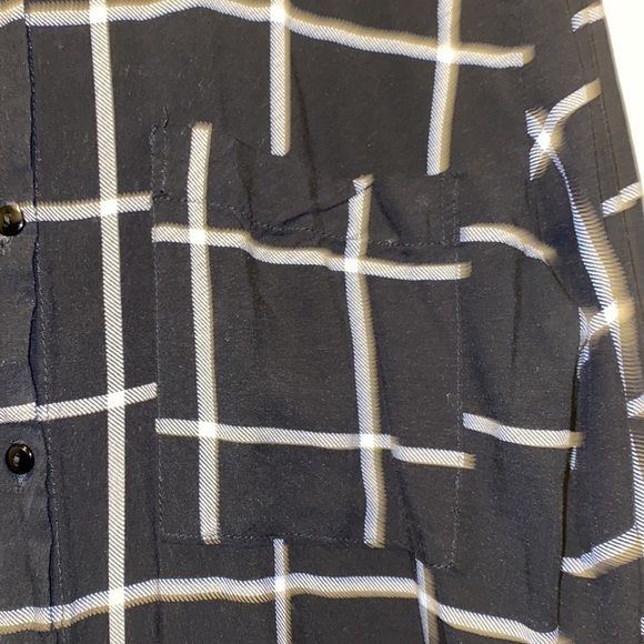 Passport  Black white Soft Plaid Button Up Shirt - Picture 11 of 11